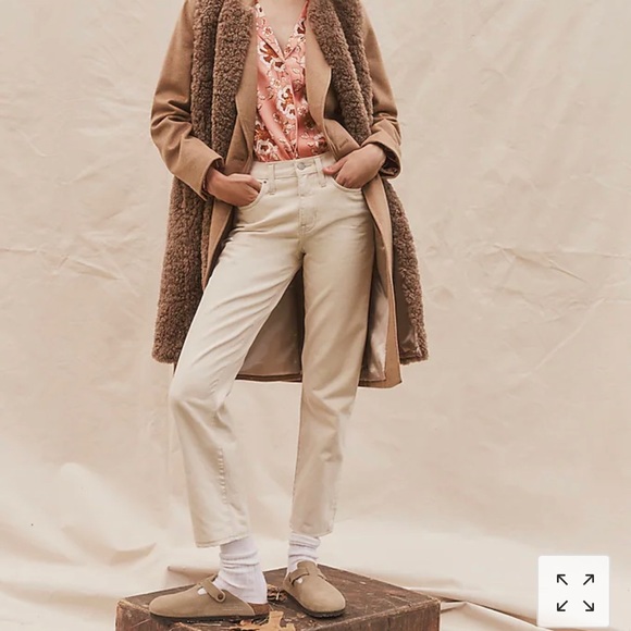 J Crew slick boyfriend Jean in ecru size 25 - Picture 1 of 3